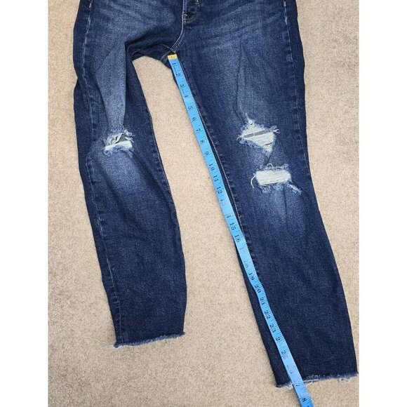 Old Navy O.G. Straight High-Rise Denim Blue Jeans Women’s Size 8 Button Fly - Picture 10 of 10